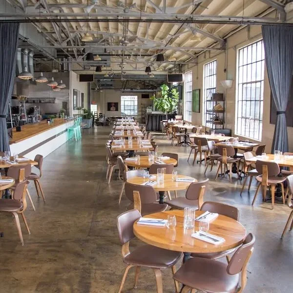 Interior of Adele's restaurant in Nashville, Tennessee.