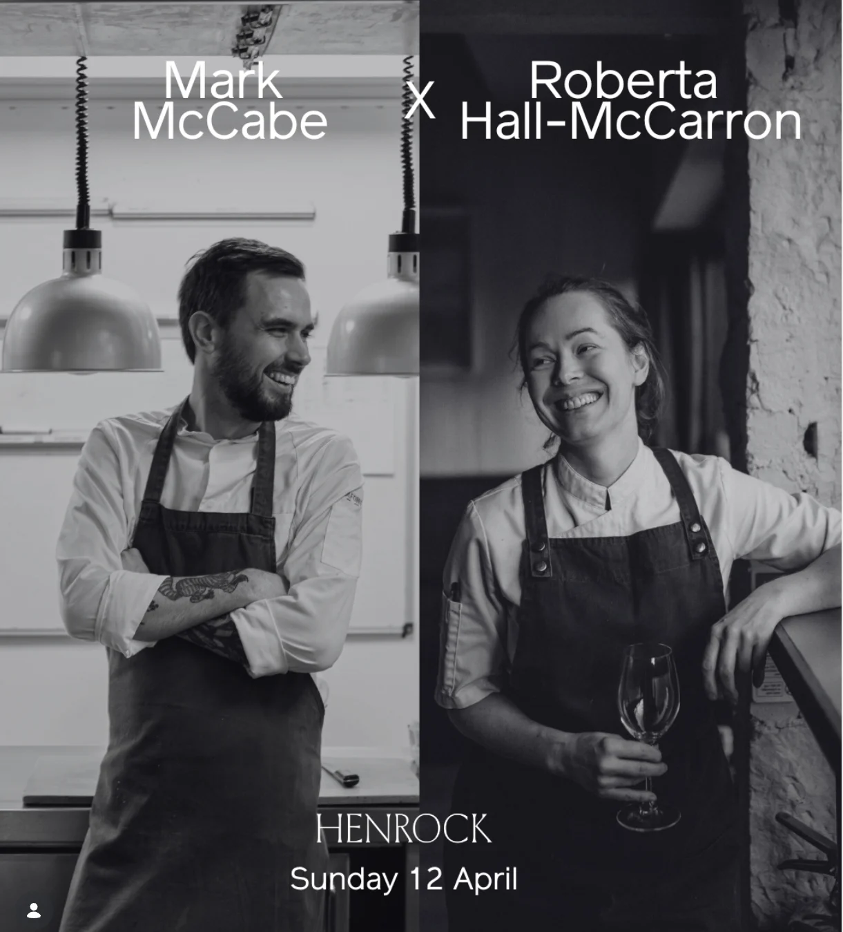 promotional poster of a chef collaboration event